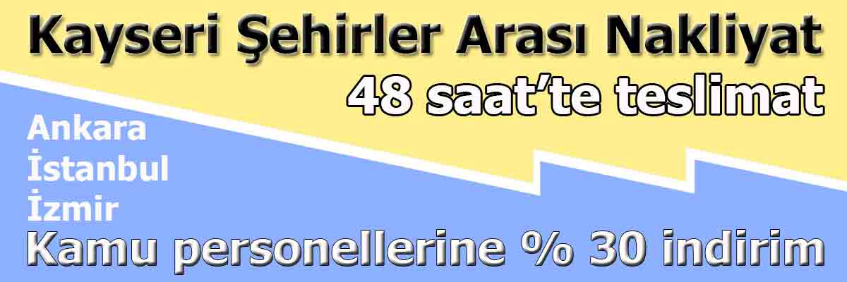 kayseri şehirler arası nakliyat